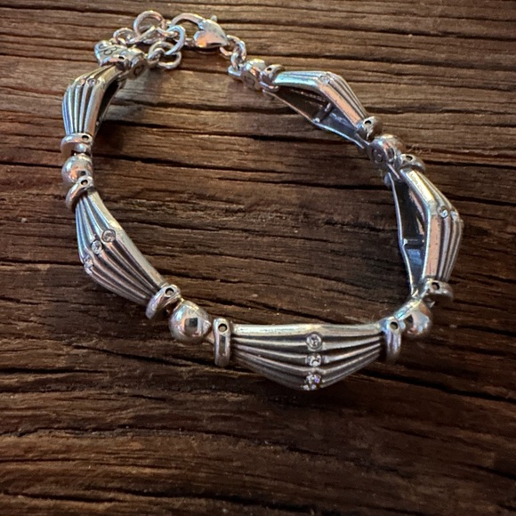 Brighton ❤️ Vintage Geometric Crystal Encrusted Bracelet - Retired - Picture 4 of 4